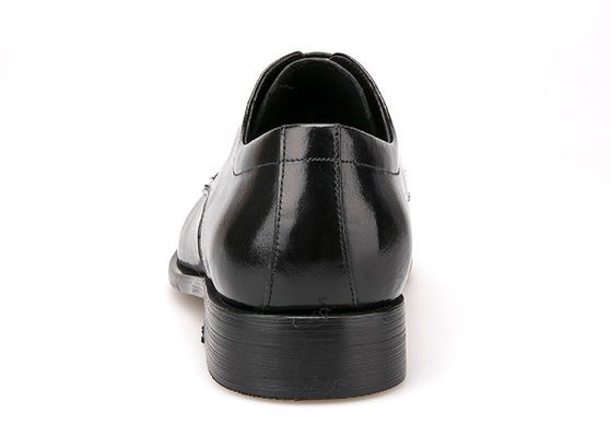 Sepatu Pakaian Kulit Pria Italia Sepatu Pakaian Rantai Hitam Untuk Kantor Bisnis