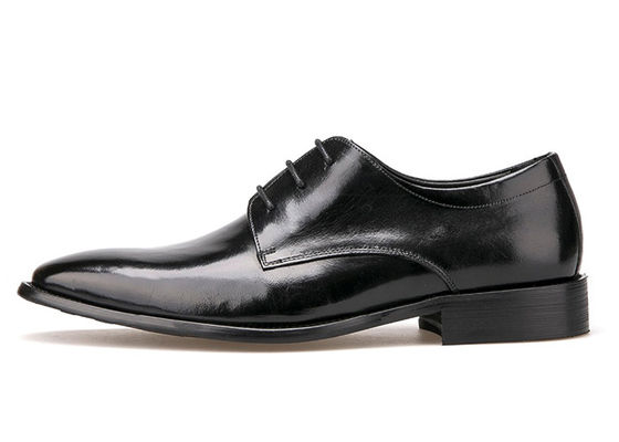 Sepatu Pakaian Kulit Pria Italia Sepatu Pakaian Rantai Hitam Untuk Kantor Bisnis