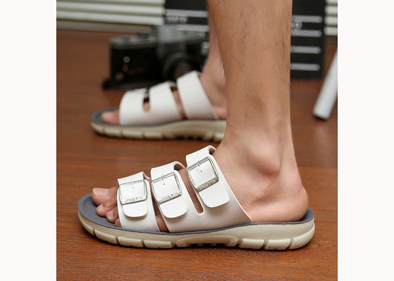 ODM Pria Casual Slipper Kulit Kulit Sapi Asli Sandal Pria Desainer Flip Flops