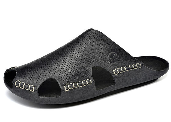 Setiap hari rekreasi Pria Slippers Kulit Flip Flops Pria Sandal Dan Slippers