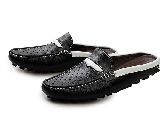 Fashion Musim Panas Kulit Asli Pria Sandal / Pria Slipper Kulit Sapi