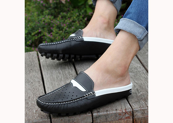Fashion Musim Panas Kulit Asli Pria Sandal / Pria Slipper Kulit Sapi