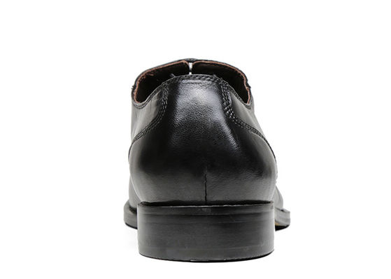 Flats Pria Hitam Oxford Sepatu Insole Nyaman Mengikat Sepatu Bisnis Pakaian