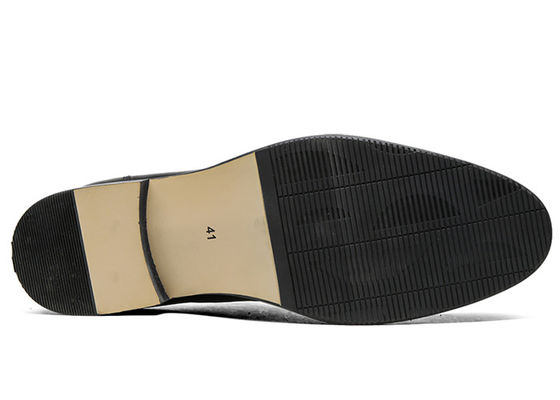Flats Pria Hitam Oxford Sepatu Insole Nyaman Mengikat Sepatu Bisnis Pakaian