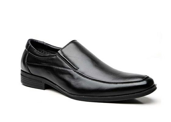 Slip on Loafers Hitam Ketahanan Pria Casual Dress Shoes Untuk Acara Formal
