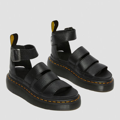 Wanita memotong sandal kulit, bulat jari kaki zip sandal depan