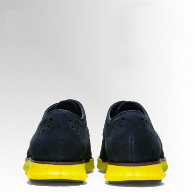 Sepatu Pria Casual Biru Sepatu Suede Ringan Untuk Latihan Luar Ruangan