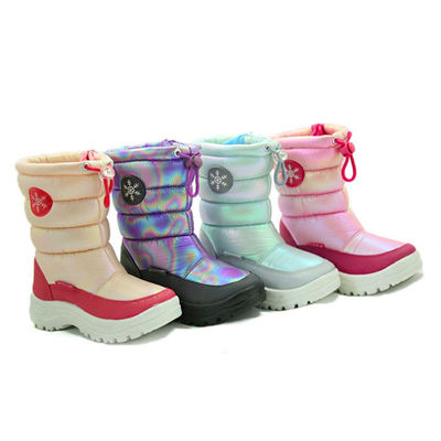 Musim Dingin Panas Wanita Kulit Asli Anti-slip Sepatu Sepatu Ankle Waterproof