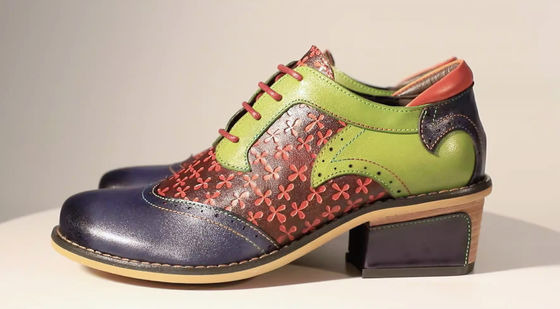 Handmade Brogue Oxford Sepatu Wanita renda Up Dress Sepatu 36-42 Ukuran