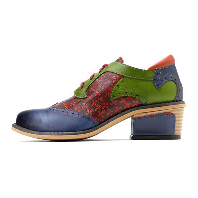 Handmade Brogue Oxford Sepatu Wanita renda Up Dress Sepatu 36-42 Ukuran