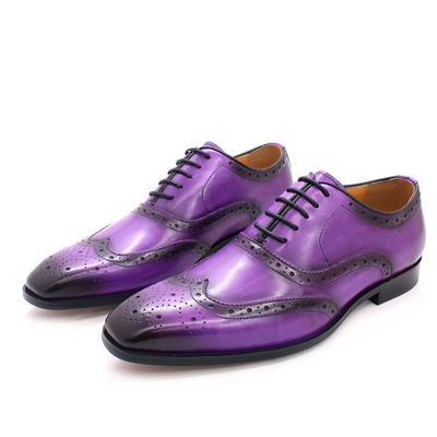 Fashion kulit asli pria sepatu, pakaian formal dewasa sepatu pria