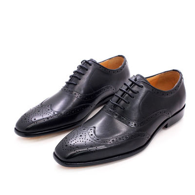 Fashion kulit asli pria sepatu, pakaian formal dewasa sepatu pria