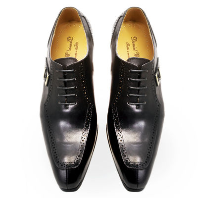 Embossing Patent Kulit Pria formal Dress Sepatu Brown ODM disetujui