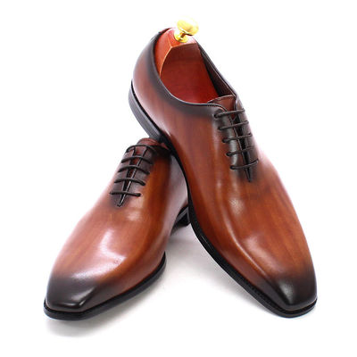 Sepatu Pria Kulit Asli Italia Sepatu Bisnis Hitam / Biru
