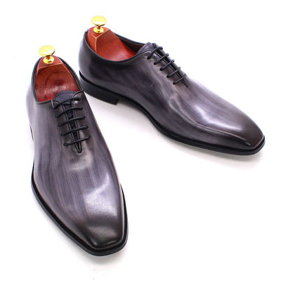 Sepatu Pria Kulit Asli Italia Sepatu Bisnis Hitam / Biru