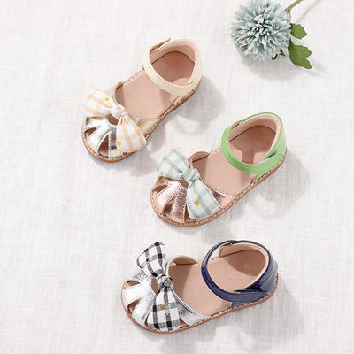 Sepatu Sekolah Gadis Kulit Round Toe TPR Sol Dengan Dasi Bow