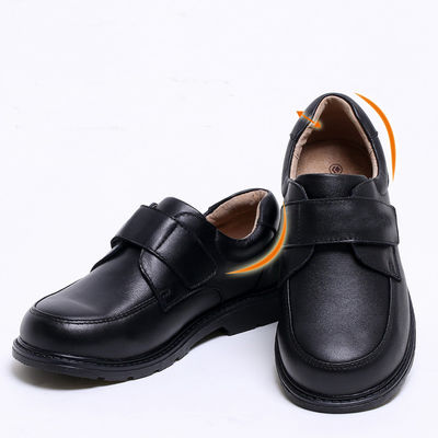 Slip On Boys School Shoes Hitam Casual Anak-anak sepatu kulit