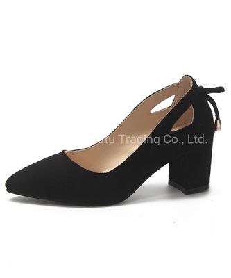 Wanita Hitam Paten Kulit Pakaian Sepatu 3,5 Inci Tinggi tumit