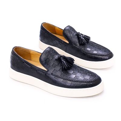 Kulit Pria Casual Slip On Sneakers Sepatu 1,2kg 40-45 Ukuran