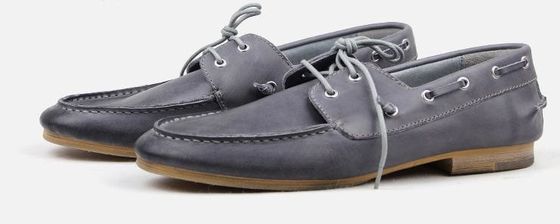 Sepatu Pria Casual Kulit Bakar / Sepatu Perahu Handsewn Mewah