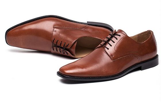 Kantor Handmade Mens Brown Lace Up Dress Shoes Klasik Goodyear Kulit Sol