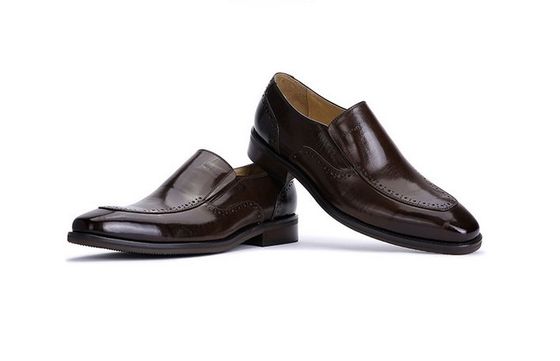 Slip On Brogue Pria Baju Kulit Sepatu Loafers Buaya Pola Untuk Kantor