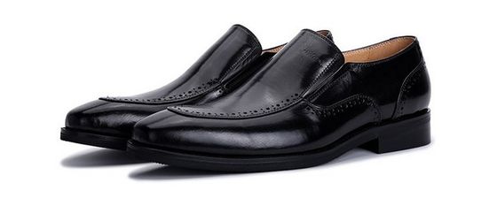 Slip On Brogue Pria Baju Kulit Sepatu Loafers Buaya Pola Untuk Kantor