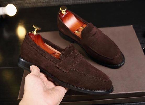 Kerajinan Suede Cortex Klasik Pria Kulit Loafers / Pria Casual Suede Loafers