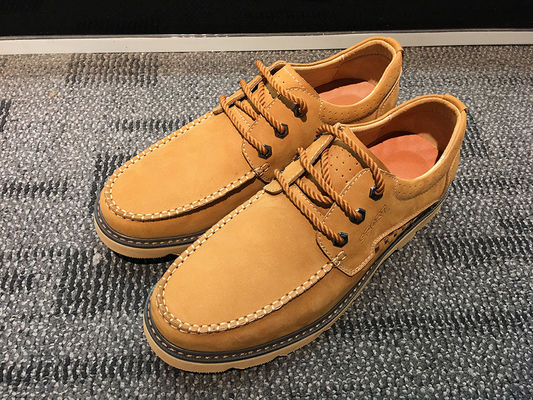 Kulit Suede renda sepatu olahraga, Pria sepatu lantai datar sepatu kasual warna hitam