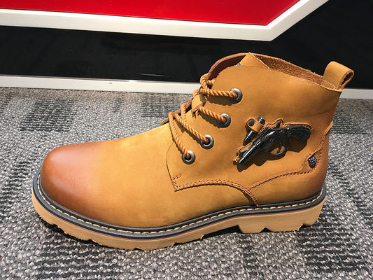 OEM Pria Kulit Casual Boots Untuk Motor, Platform Tumit Tinggi Atas Slip On Sneakers
