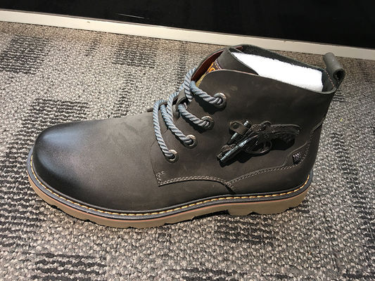 Pria sepatu bot kulit asli gaun, Brown Martin Style sepatu bot untuk bisnis