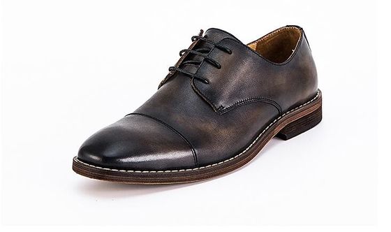 Waterproof Pria gaun pengantin Sepatu renda sampai Flat Heel Bergaris Slip On Sepatu