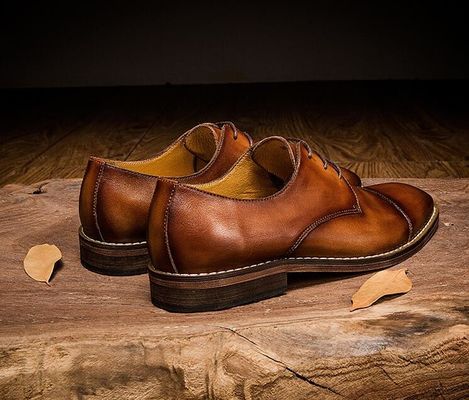 Waterproof Pria gaun pengantin Sepatu renda sampai Flat Heel Bergaris Slip On Sepatu