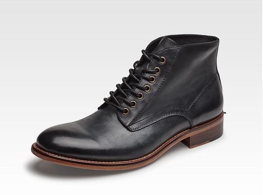 Musim gugur Musim dingin Pria Pakaian Kulit Sepatu Sepatu Kulit Tinggi Sepatu Kulit Baja - Dipadatkan Dengan Pelus
