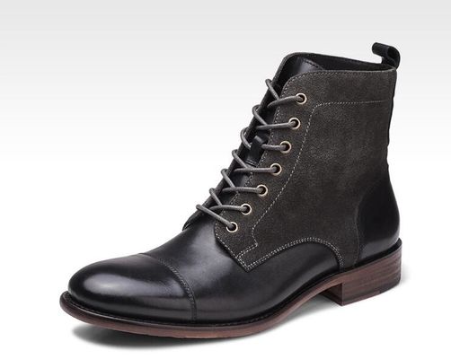 Winter Mens Suede Desert Boots Fashion Italian Ankle Boots dengan Zipper Side