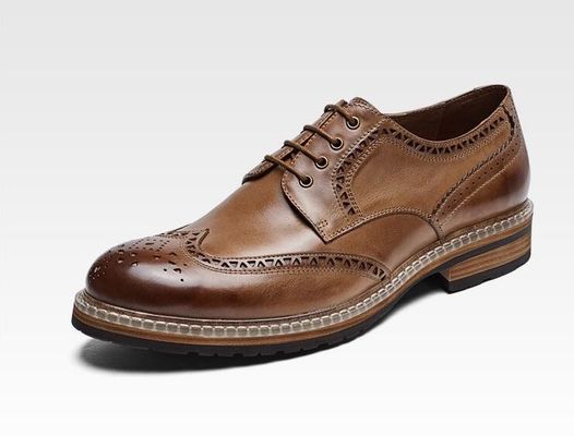 Genuine Leather Men's Wedding Dress Shoes Handmade Men's Casual Leather Shoes