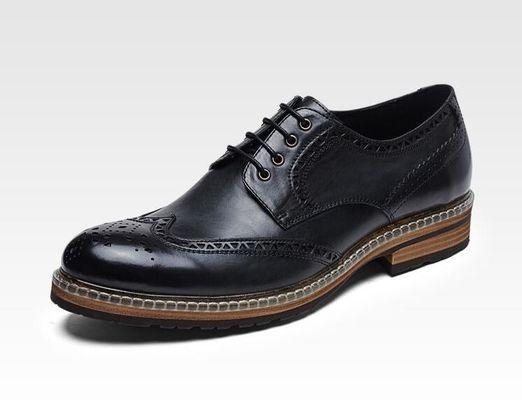 Genuine Leather Men's Wedding Dress Shoes Handmade Men's Casual Leather Shoes