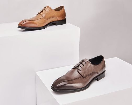 Men Handmade Hitam Patent Kulit Sepatu Square Toe Bergaris Pria Sepatu Pernikahan