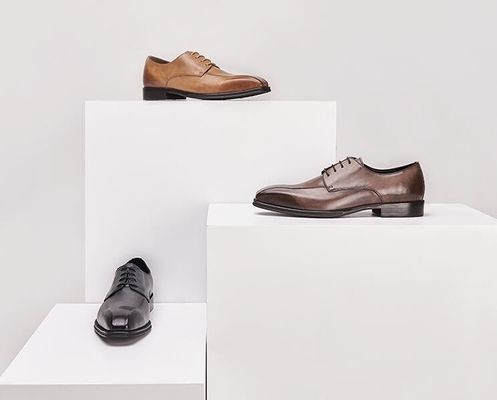 Men Handmade Hitam Patent Kulit Sepatu Square Toe Bergaris Pria Sepatu Pernikahan