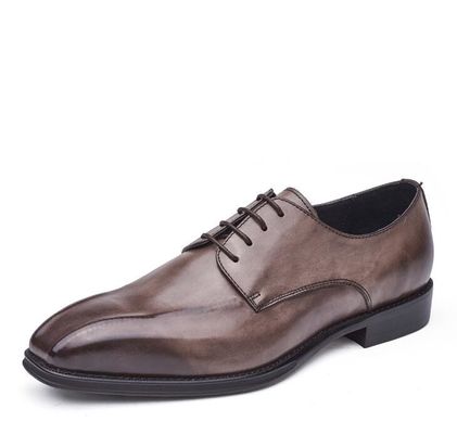 Men Handmade Hitam Patent Kulit Sepatu Square Toe Bergaris Pria Sepatu Pernikahan