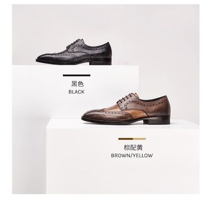 Desainer Italia Pria Formal Dress Sepatu Klasik Formal Oxford Sepatu Untuk Pria Sepatu