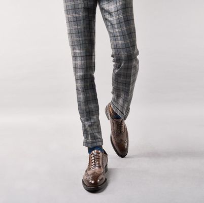Bisnis Lace Up Casual Shoes, Soft Leather Brand Party Wear Shoes untuk Pria