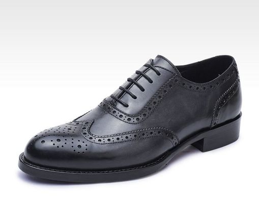 Bisnis Lace Up Casual Shoes, Soft Leather Brand Party Wear Shoes untuk Pria
