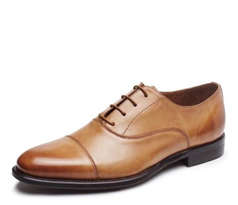Bisnis / Pernikahan Pakaian Pria Sepatu Bullock Kulit Asli Dasi Up Brogues