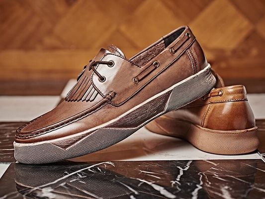 Custom Mens Lace Up Sneakers Pria Nyaman Casual Berjalan Sneakers