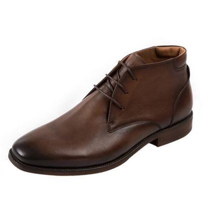 Chukka Suede Kulit Pria Kulit Casual Sepatu Brown Pria Dent Up Dress Boots