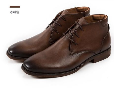 Chukka Suede Kulit Pria Kulit Casual Sepatu Brown Pria Dent Up Dress Boots