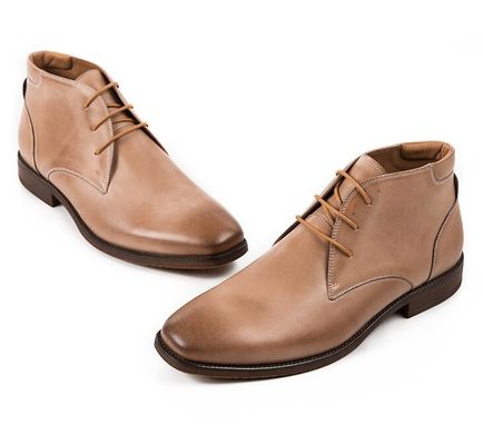 Chukka Suede Kulit Pria Kulit Casual Sepatu Brown Pria Dent Up Dress Boots