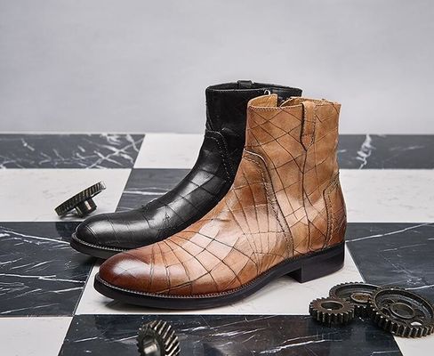 Musim Dingin Klasik Pria Kulit Casual Sepatu Ukuran Normal Dasi Men Suede Ankle Boots