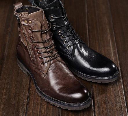 Tinggi Meningkatkan tumit Sepatu elevator kasual Flat Lace Up Mens Elevator Dress Shoes